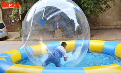 water zorb ball ride on Kameymall